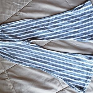 Boho stripe bell bottoms